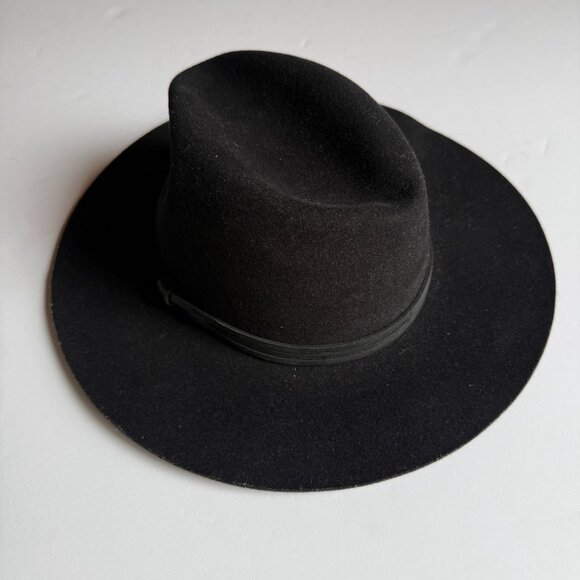 Goorin Bros. Black Wool Fedora Hat – Size Large – Made in USA - Picture 2 of 5